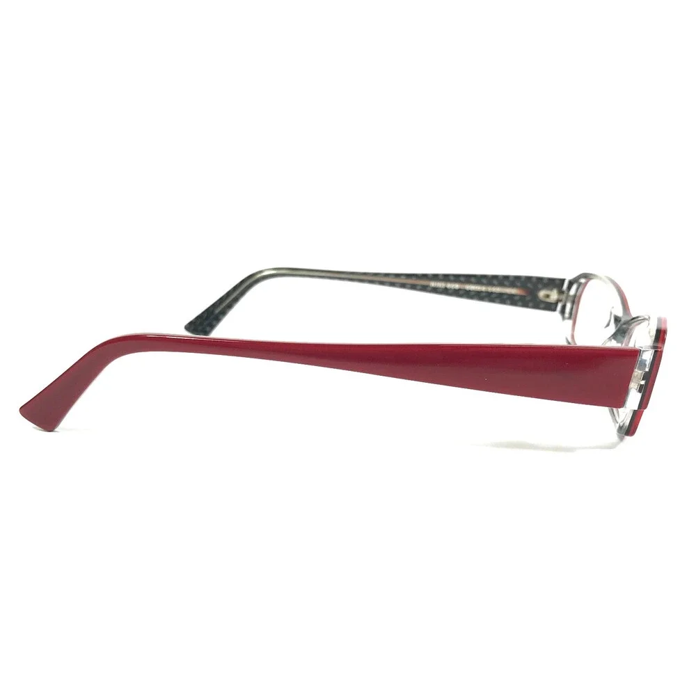 Jean Lafont Eyeglasses Frames NIKI 650 Black Red Rectangle Full Rim 50-14-142
